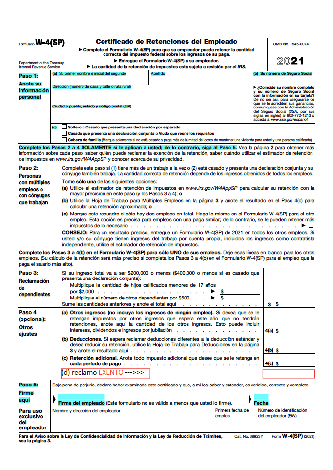Employer Agent Forms Fiscal Assistance